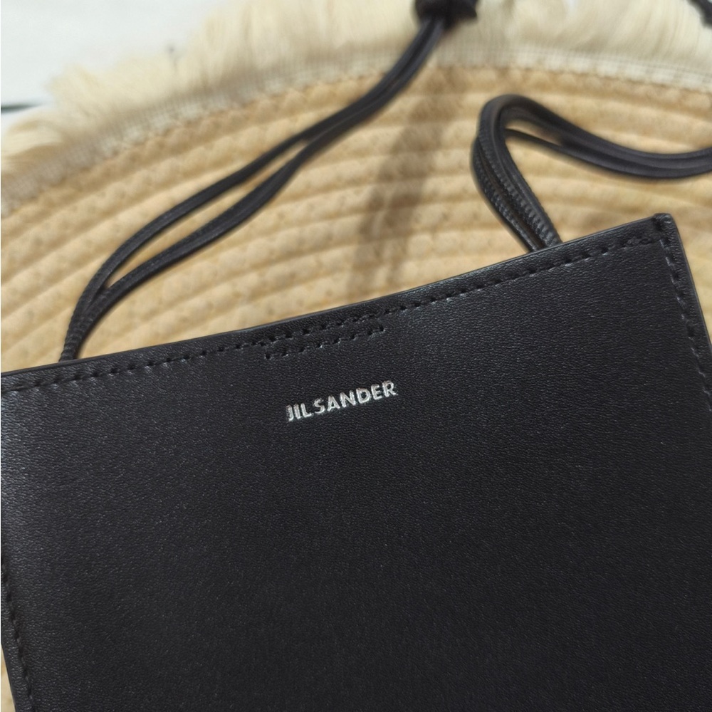 Jil Sander Black Leather Mini Crossbody Bag - Picture 2 of 10